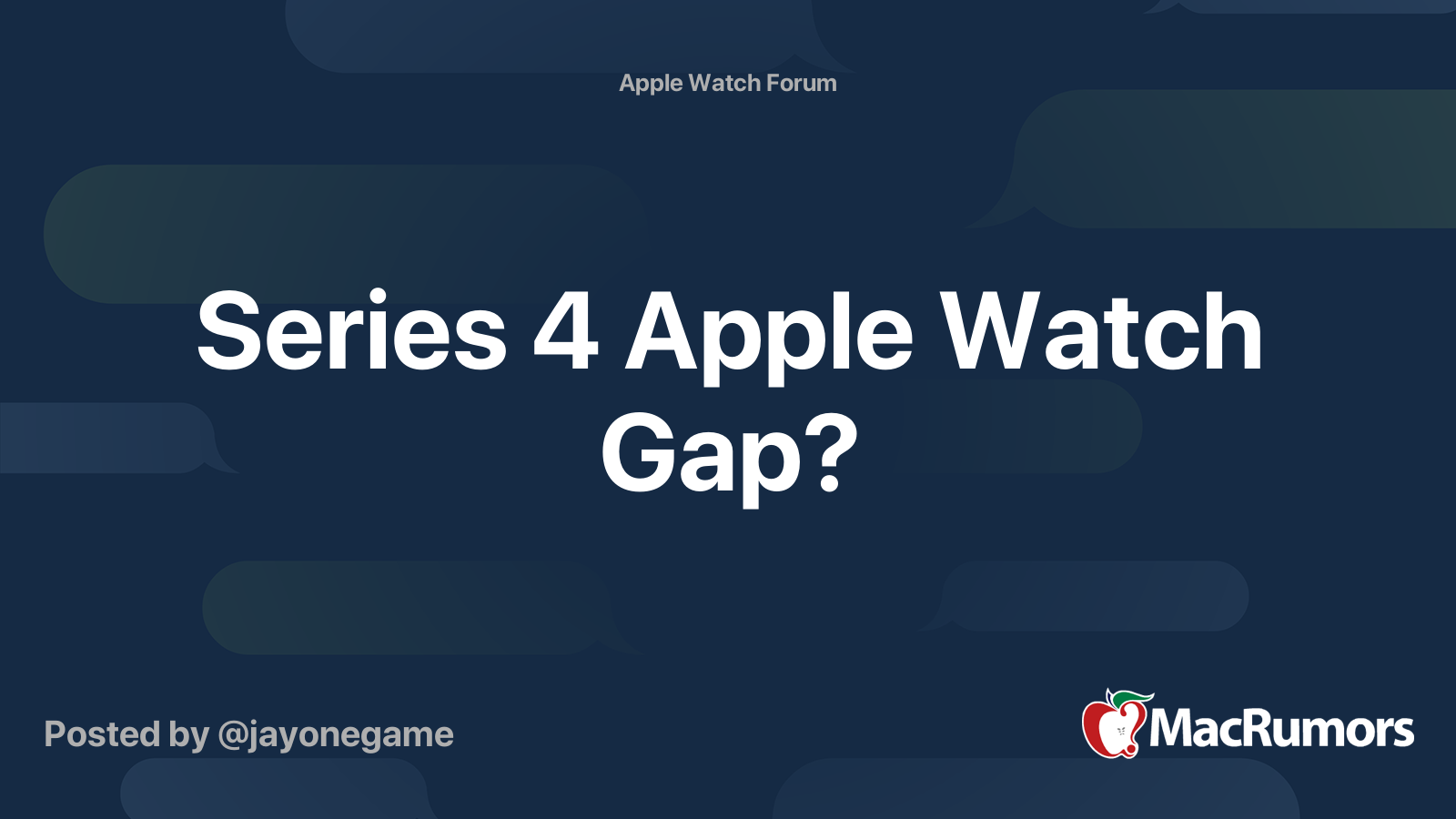 Apple watch 2025 series 4 forum