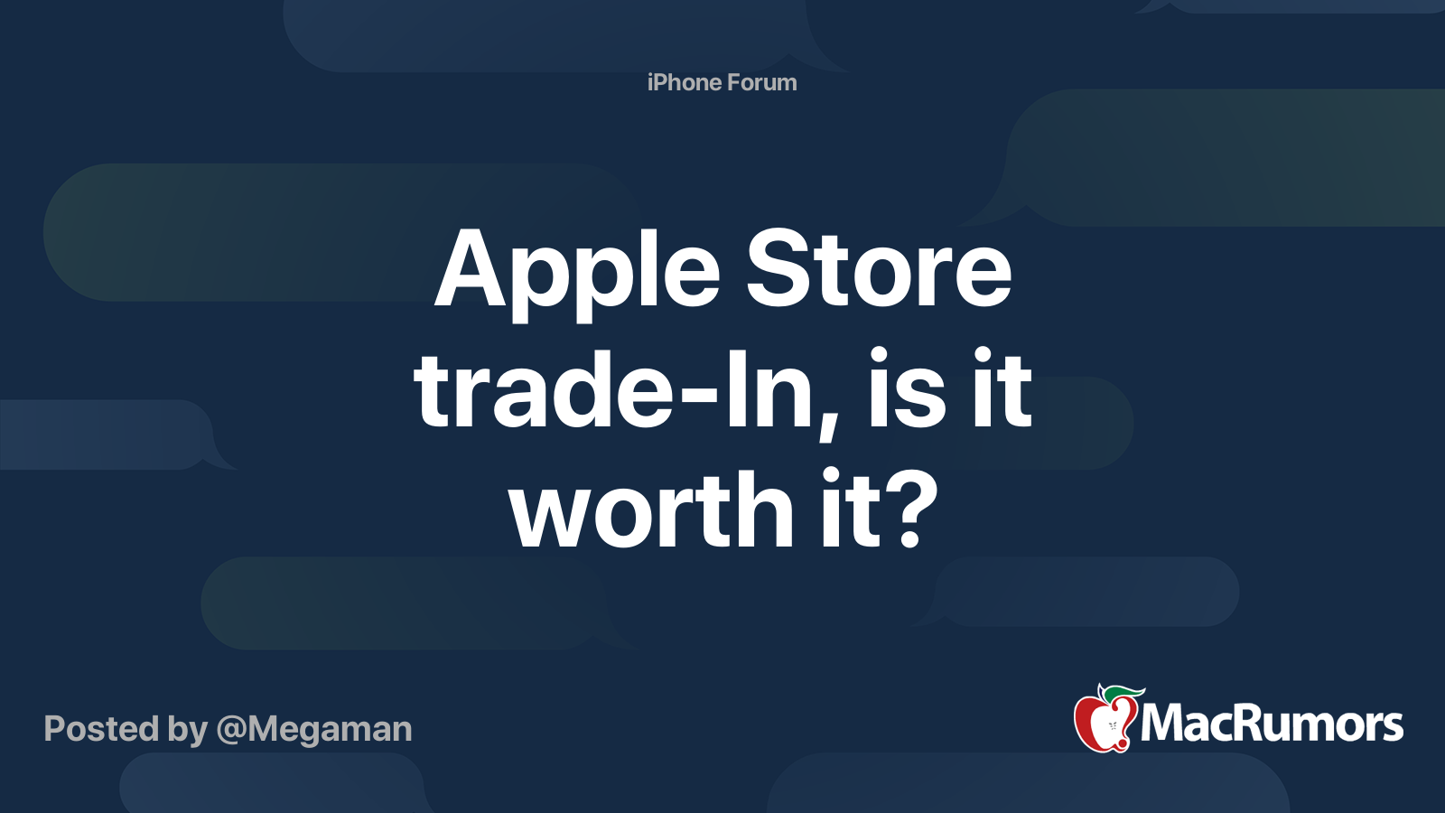 Apple Store tradeIn, is it worth it? MacRumors Forums