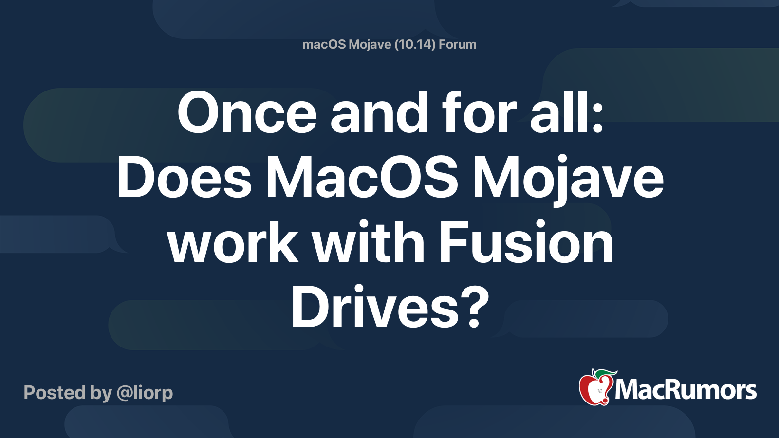 Mac os mojave fusion drive bootcamp