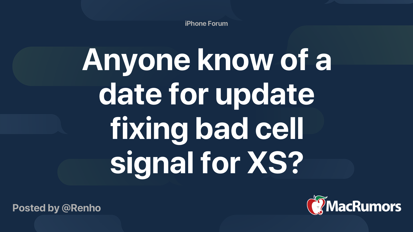 Anyone know of a date for update fixing bad cell signal for XS ...