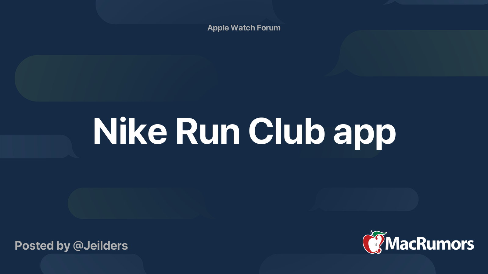 Nike Run Club App Macrumors Forums