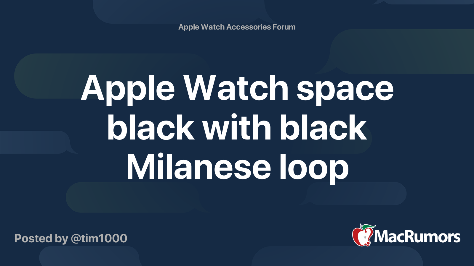 apple watch space black milanese loop