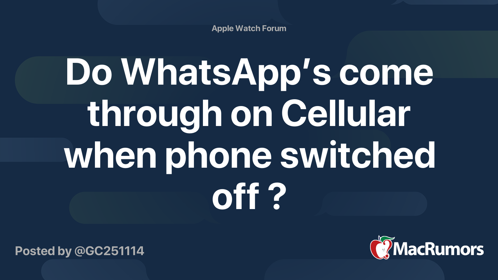 Apple watch clearance cellular whatsapp