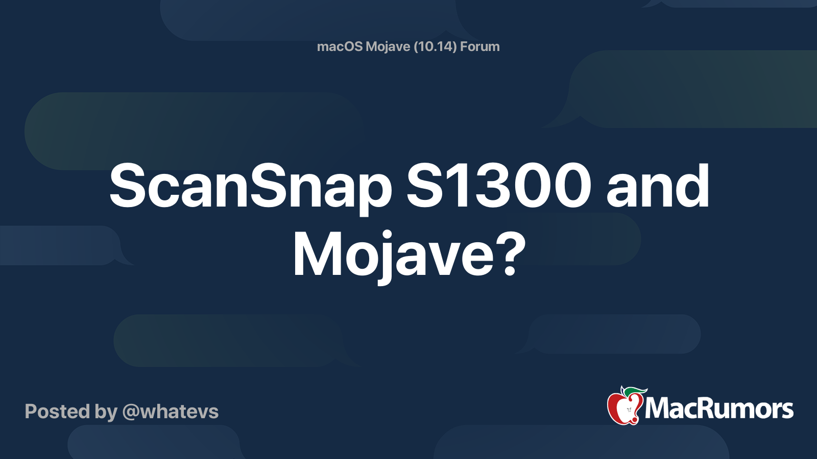 Is Scansnap For Mac Compatible With Mojave