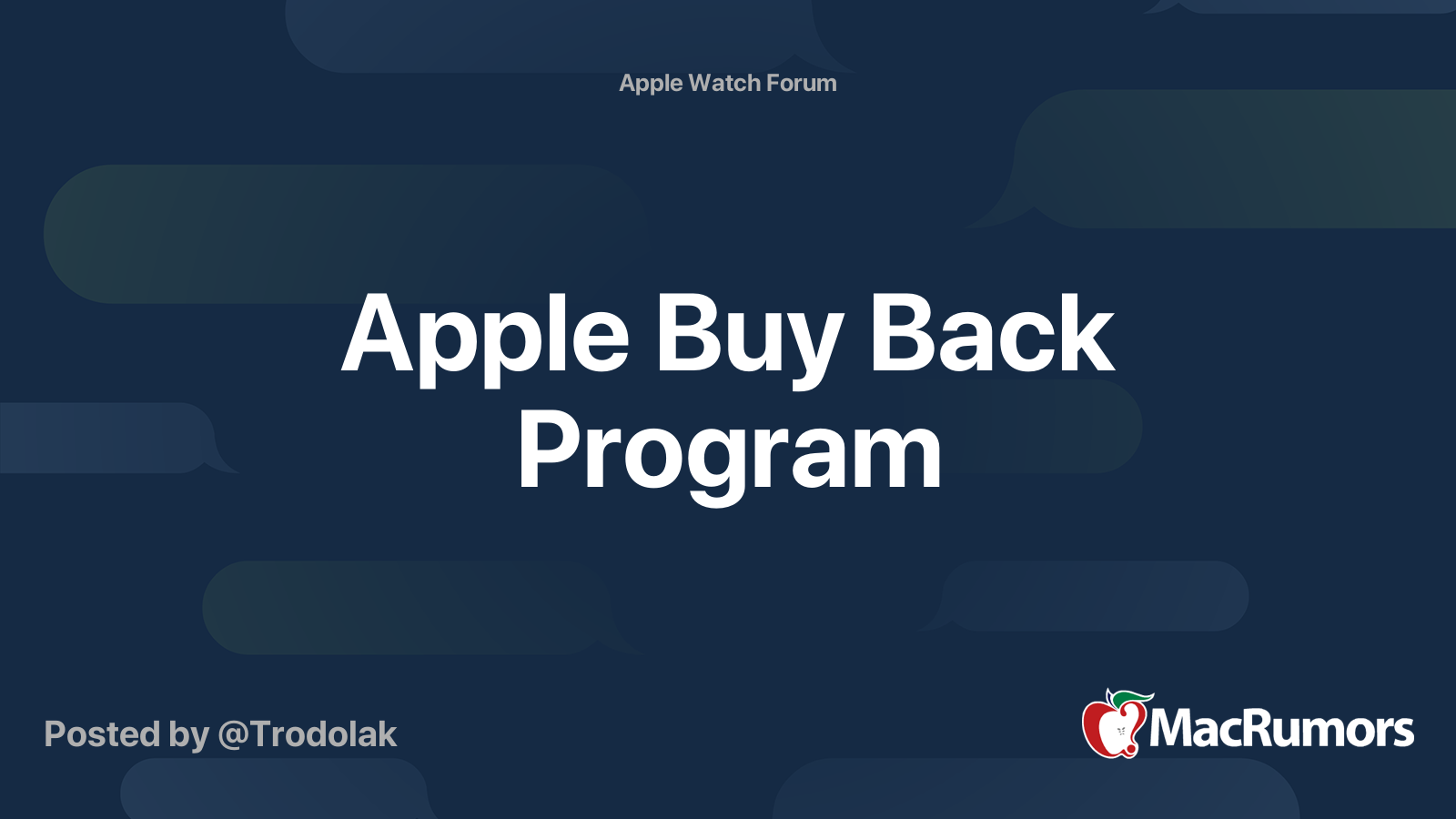 Apple Buy Back Program MacRumors Forums