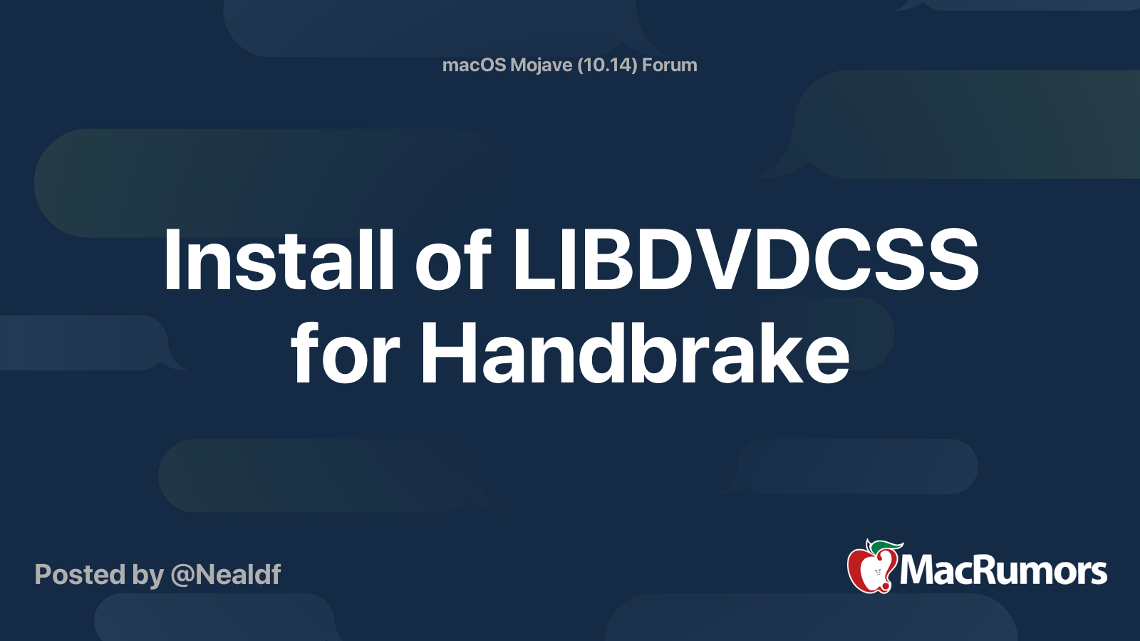 Handbrake Libdvdcss Mac