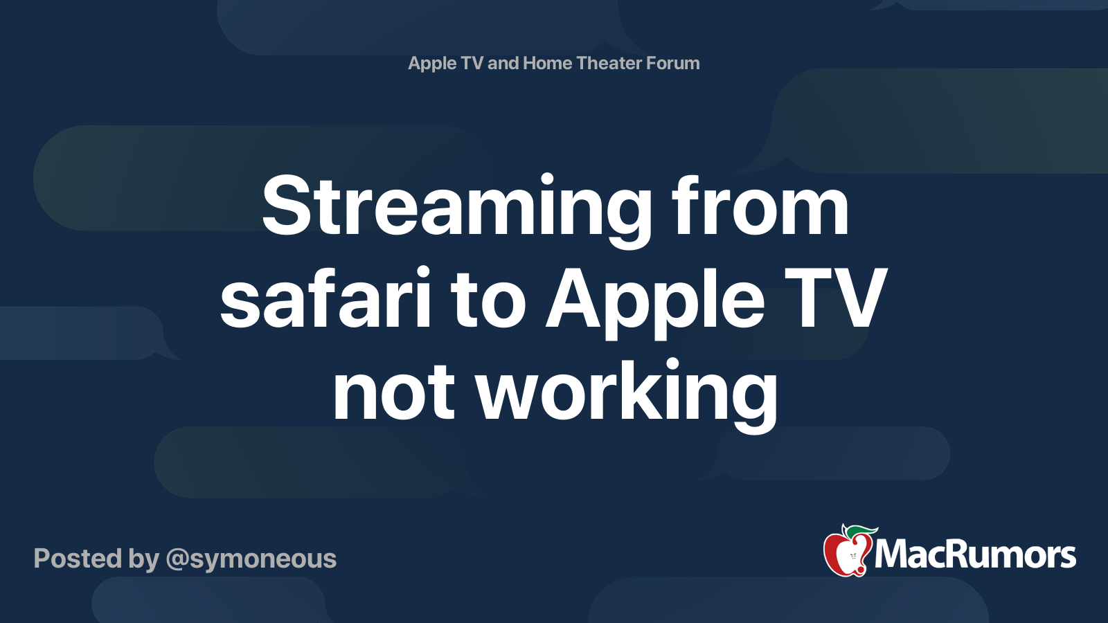why isn't safari on apple tv