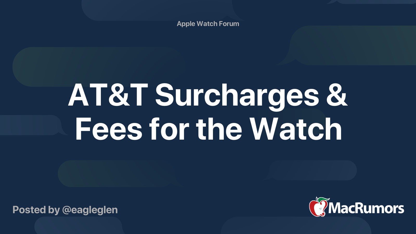 How much does at&t discount charge to add apple watch