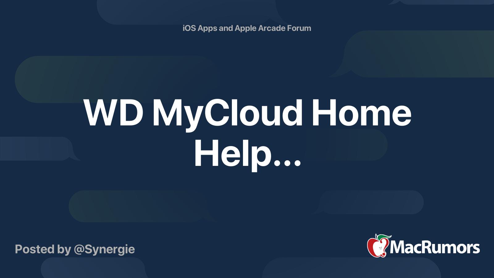 Can't login to MyCloud Home - My Cloud Home - WD Community