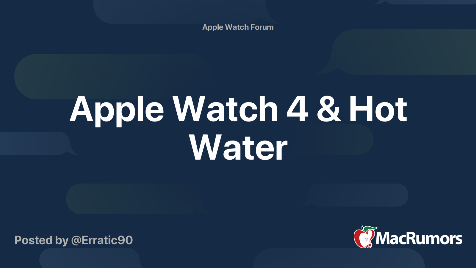 water in apple watch 4