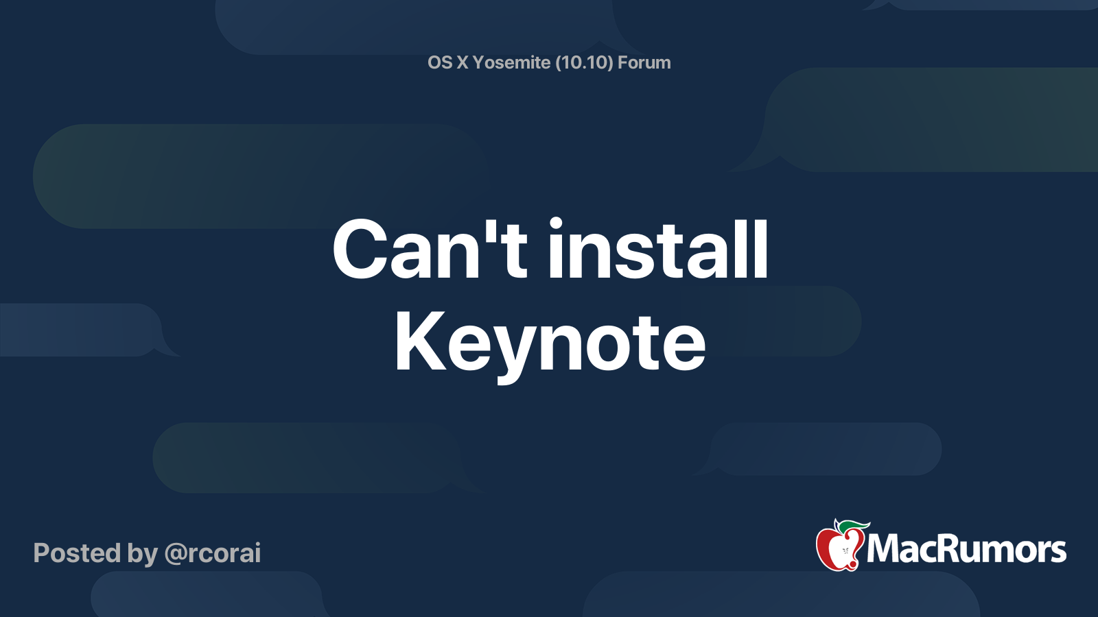 Keynote 10.10.5