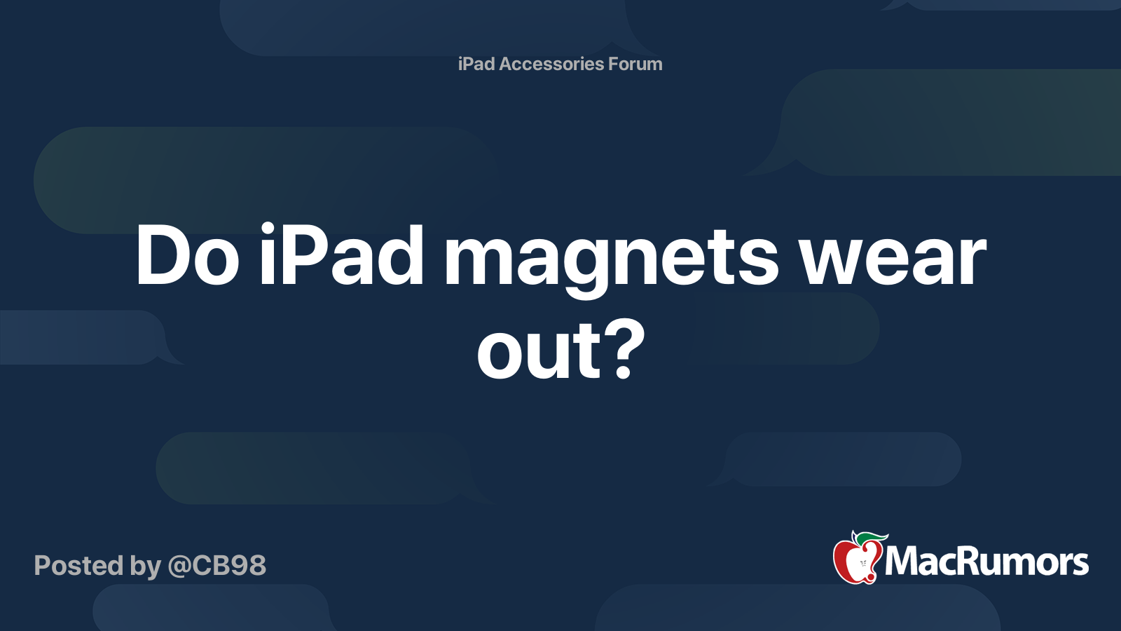 Do iPad wear out? MacRumors Forums