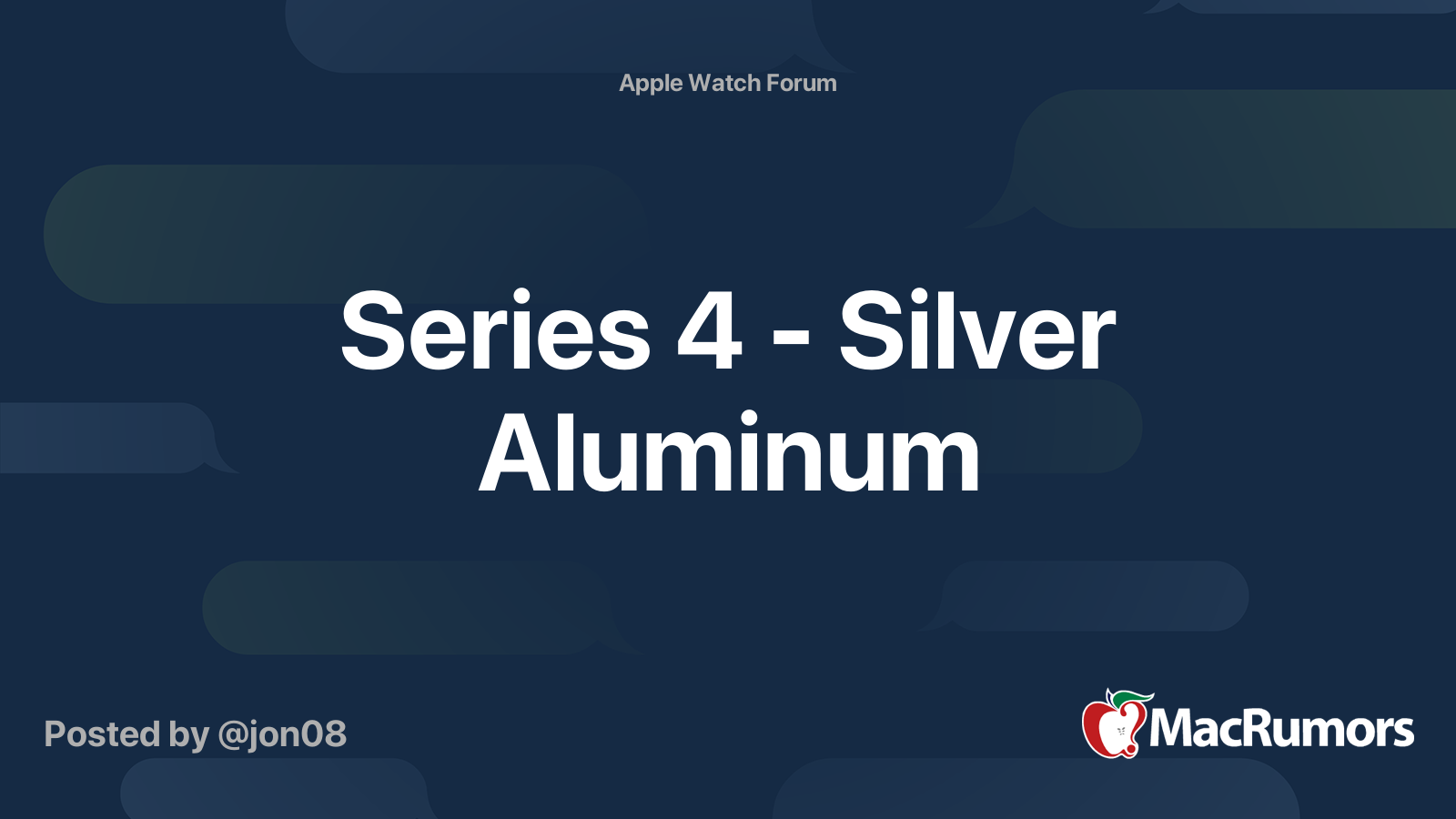 series 4 silver aluminum