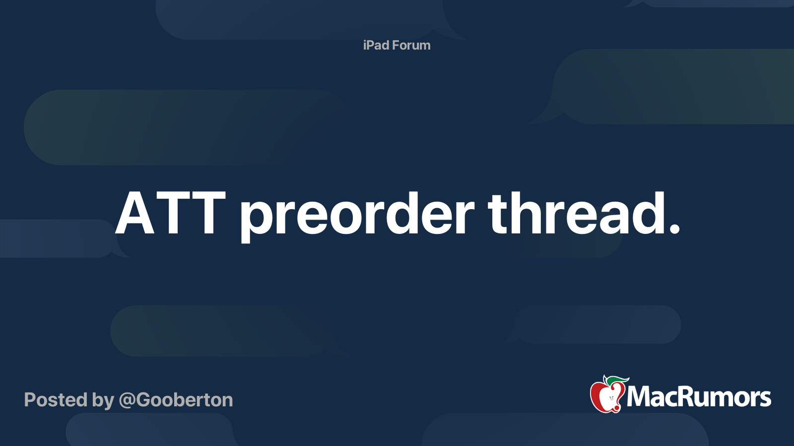 ATT preorder thread. | MacRumors Forums