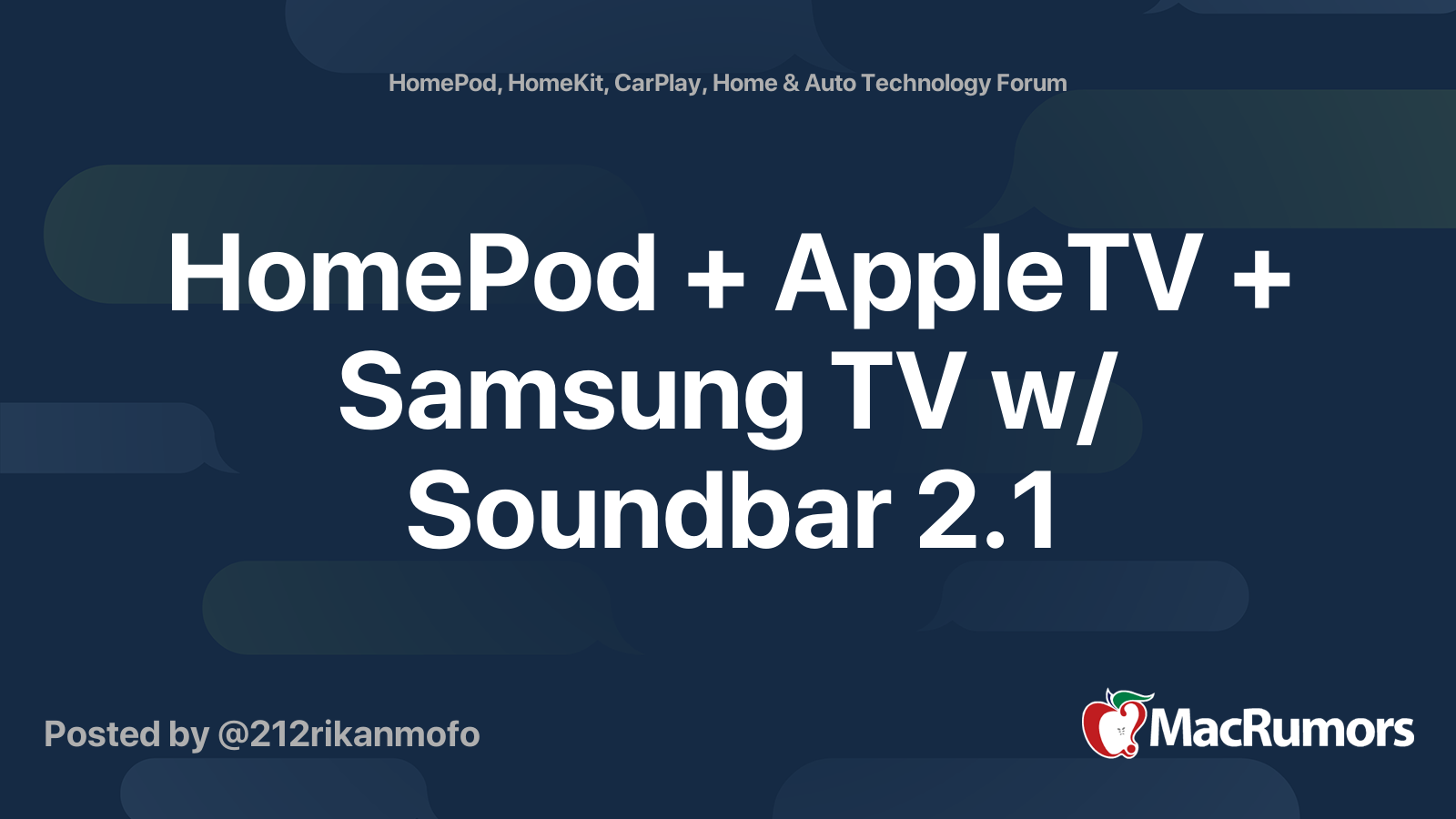 Connect homepod to samsung hot sale tv