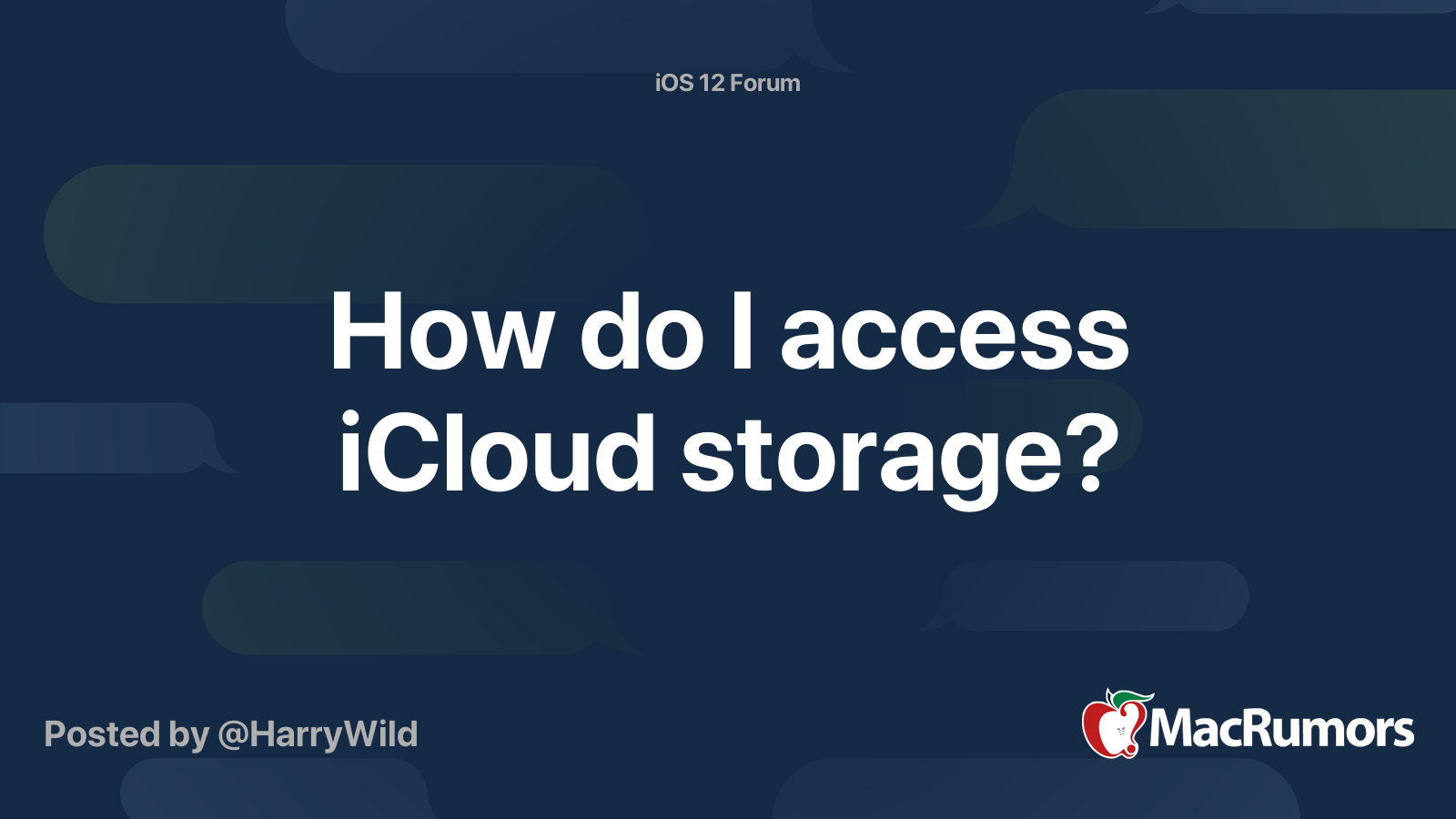 how-do-i-access-icloud-storage-macrumors-forums