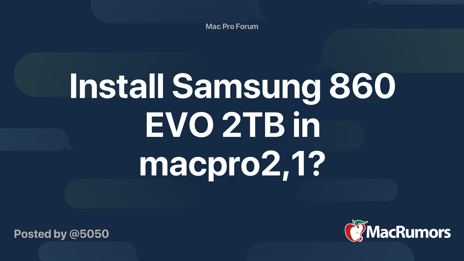 Installing samsung 860 on sale evo