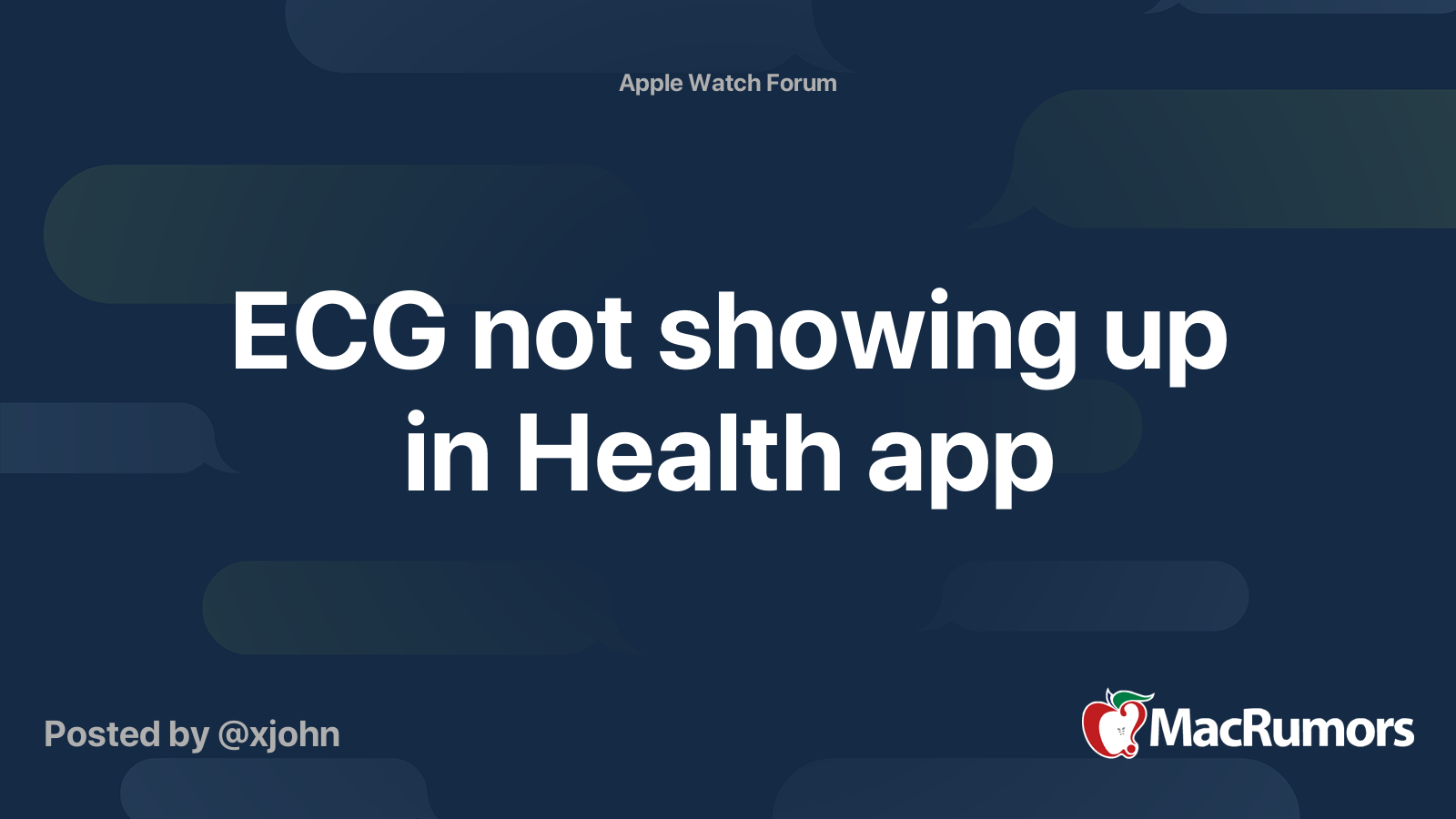 Ecg not in health app on sale