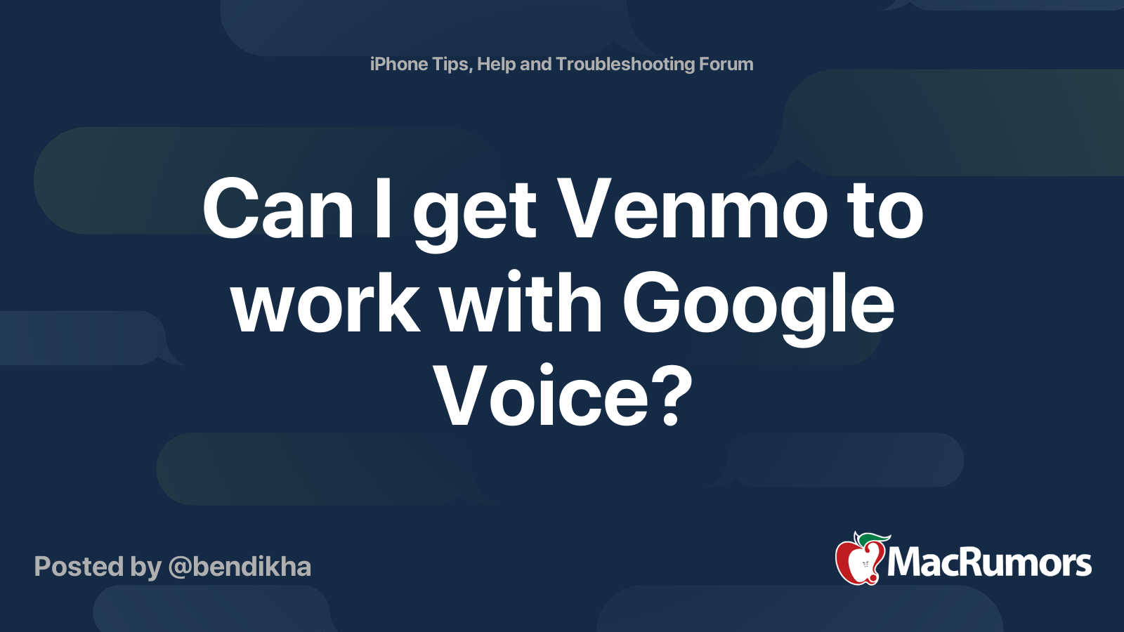 can you use google voice number for venmo