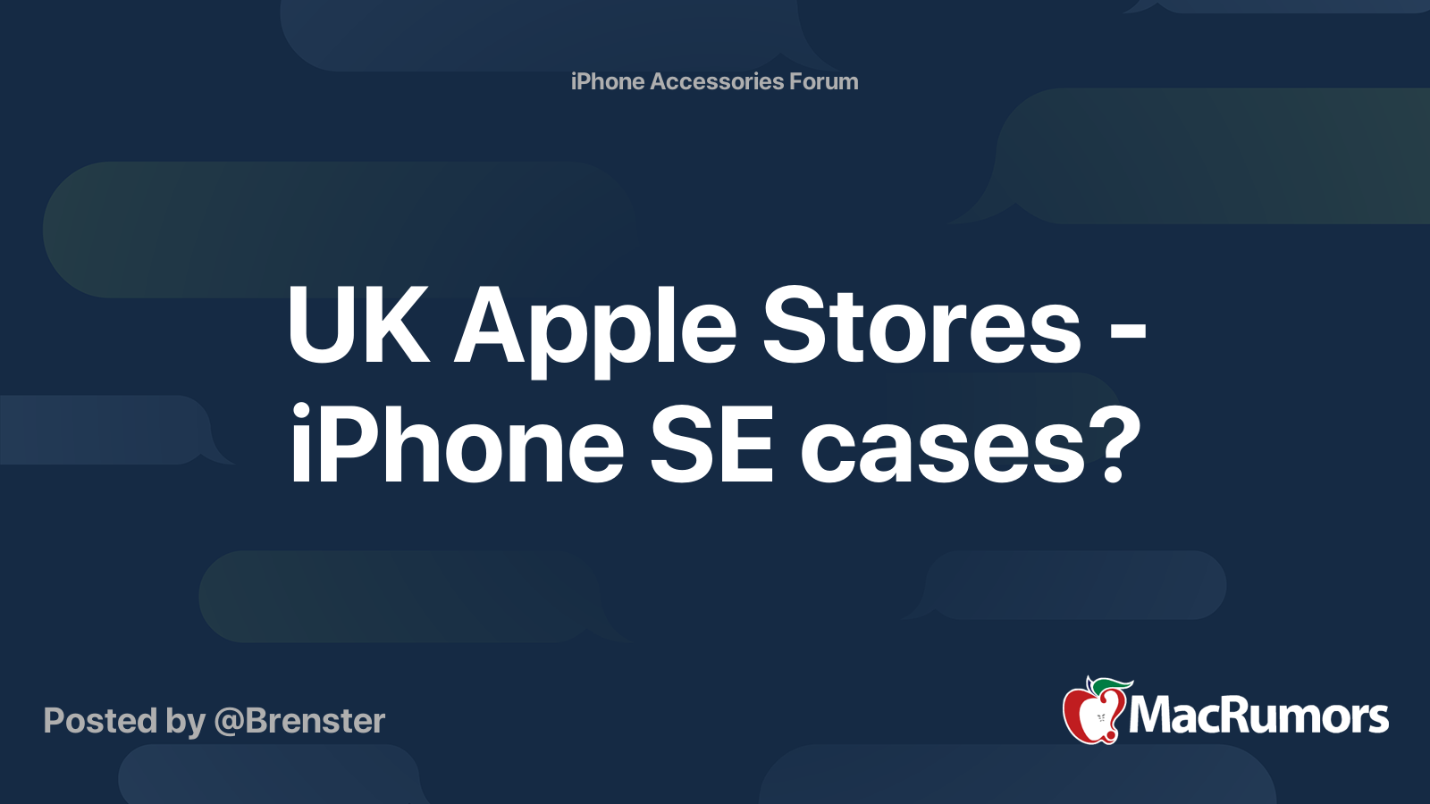 UK Apple Stores iPhone SE cases? MacRumors Forums