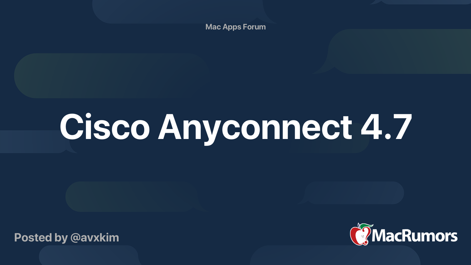 Cisco Anyconnect 4.7 Download Mac Free