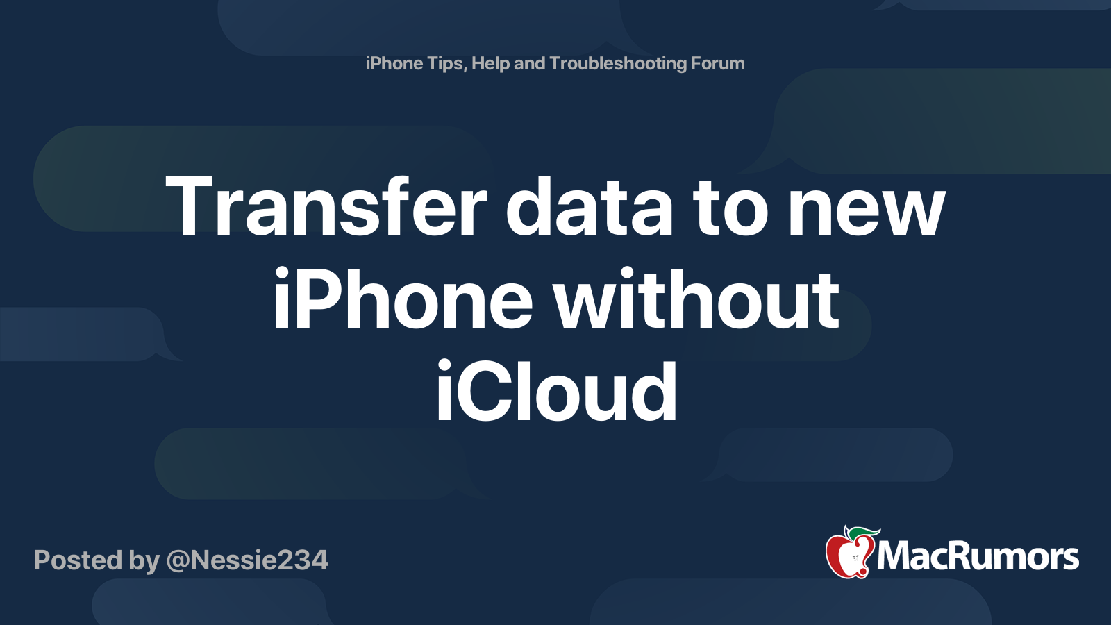 how to transfer apps and data to new iphone without icloud