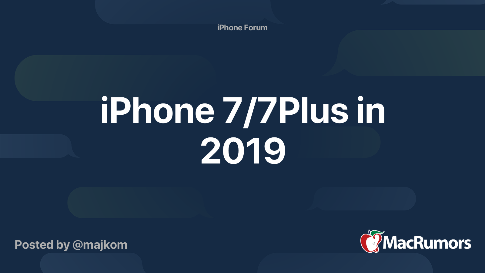 iphone 7 7plus in 2019 macrumors forums