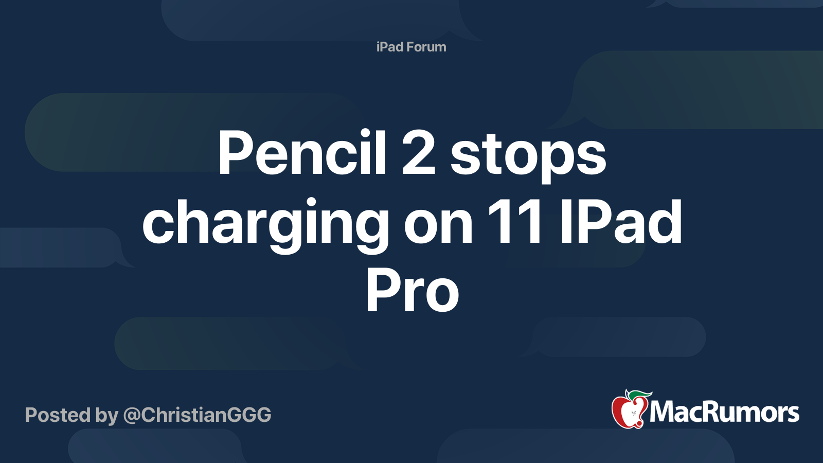 ipad pro stops charging