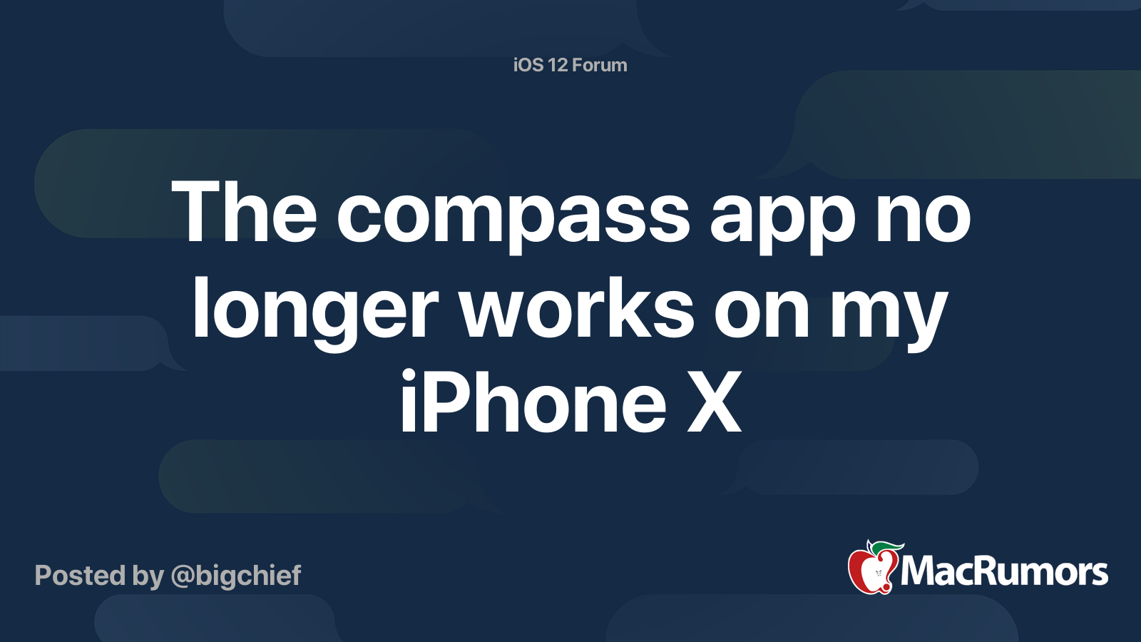 The compass app no longer works on my iPhone X MacRumors Forums
