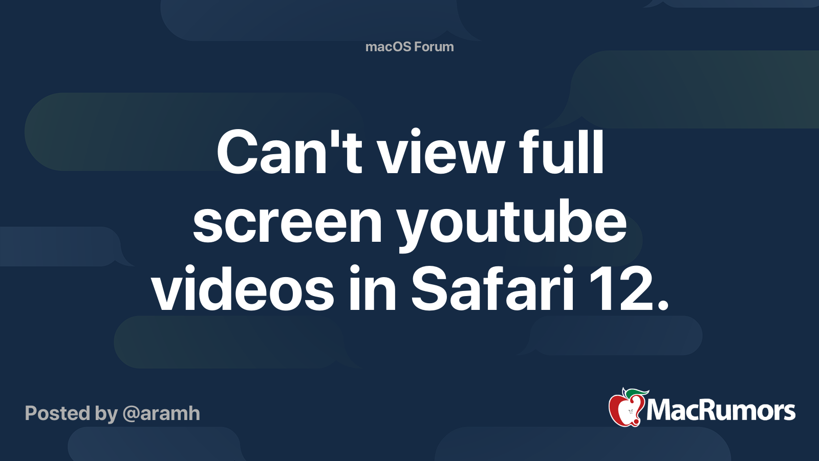 safari can't see videos