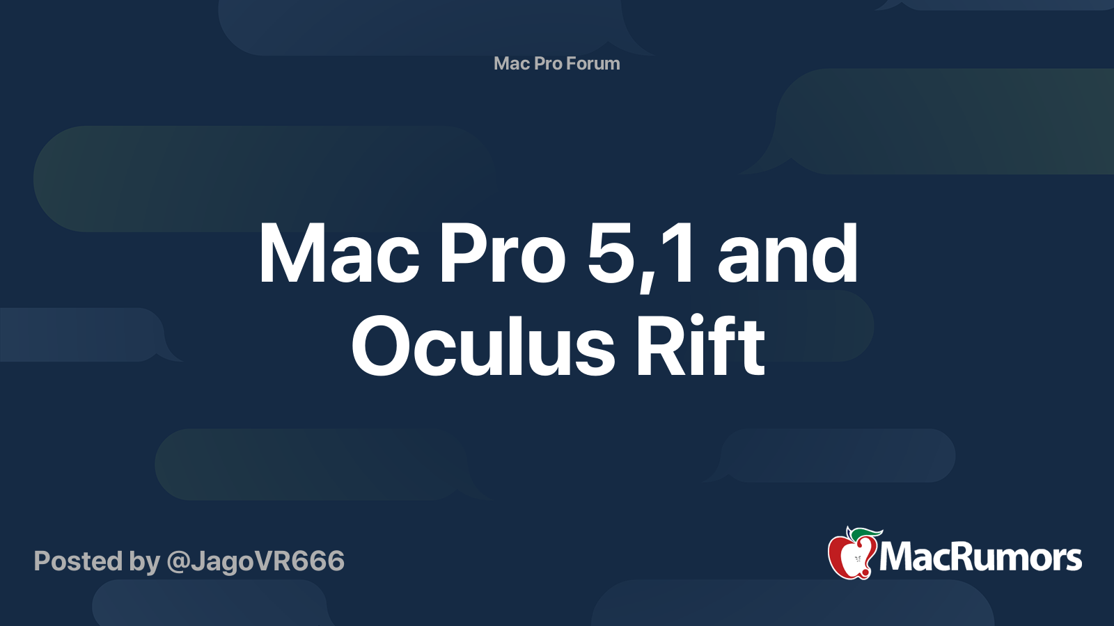 Oculus rift on macbook hot sale pro