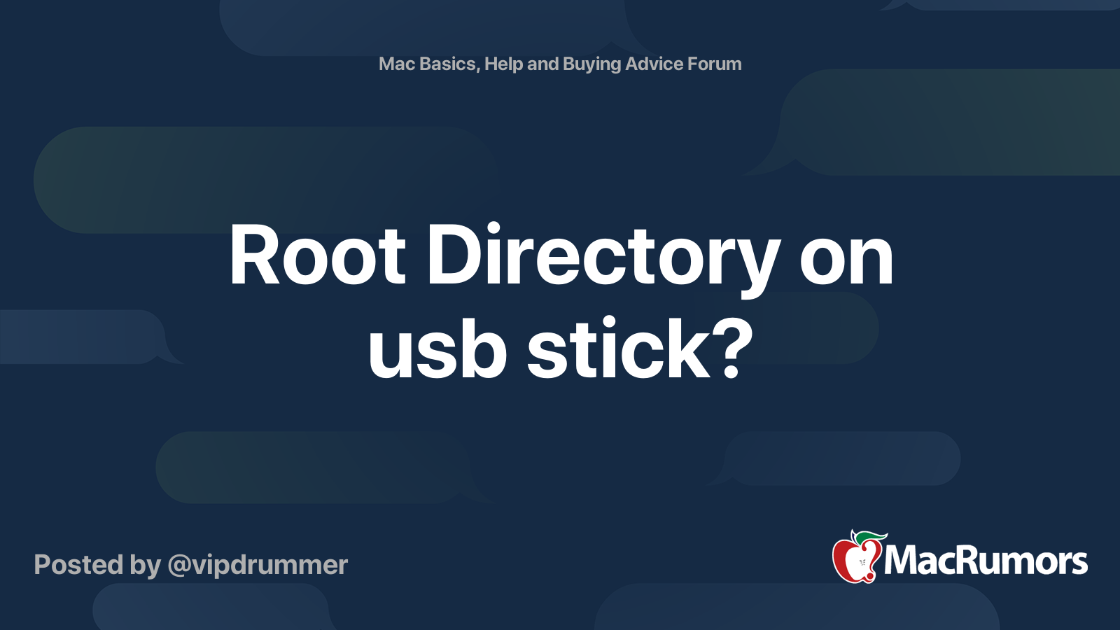 root-directory-on-usb-stick-macrumors-forums