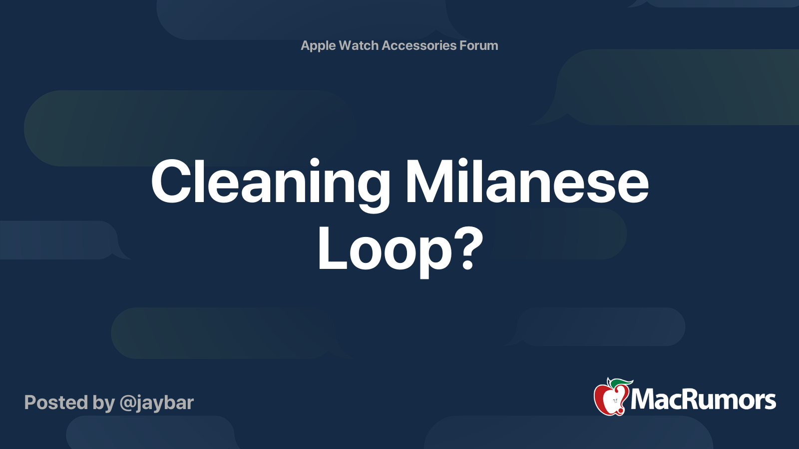 Clean discount milanese loop