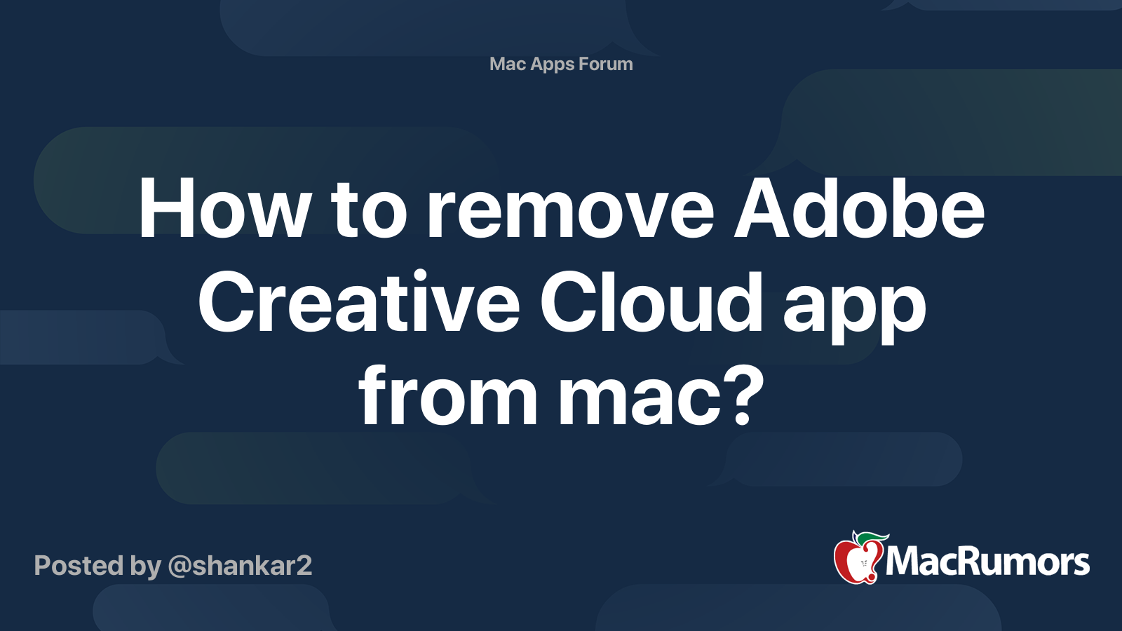 how do i completely remove adobe creative cloud from my mac