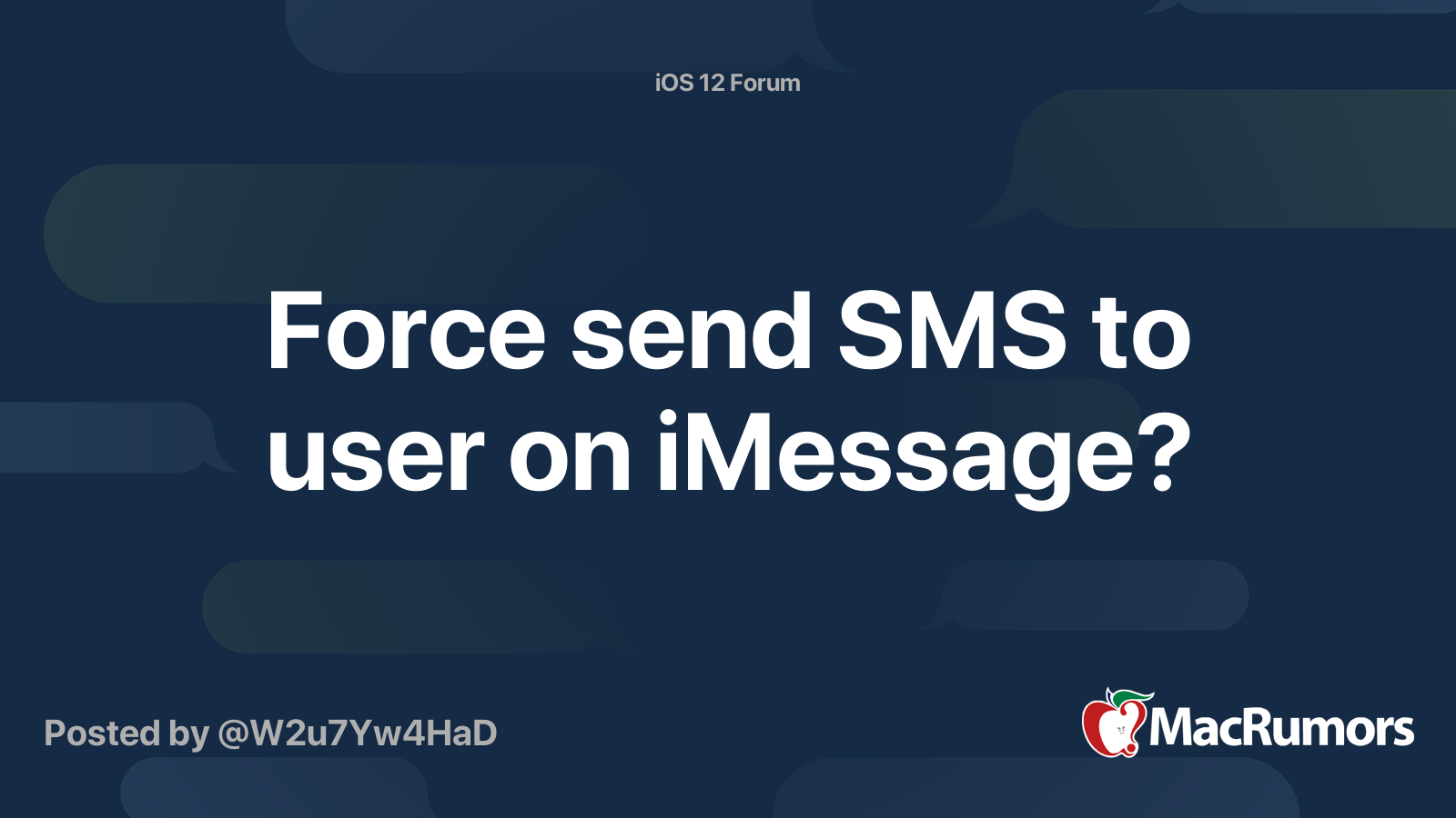 imessage force send sms