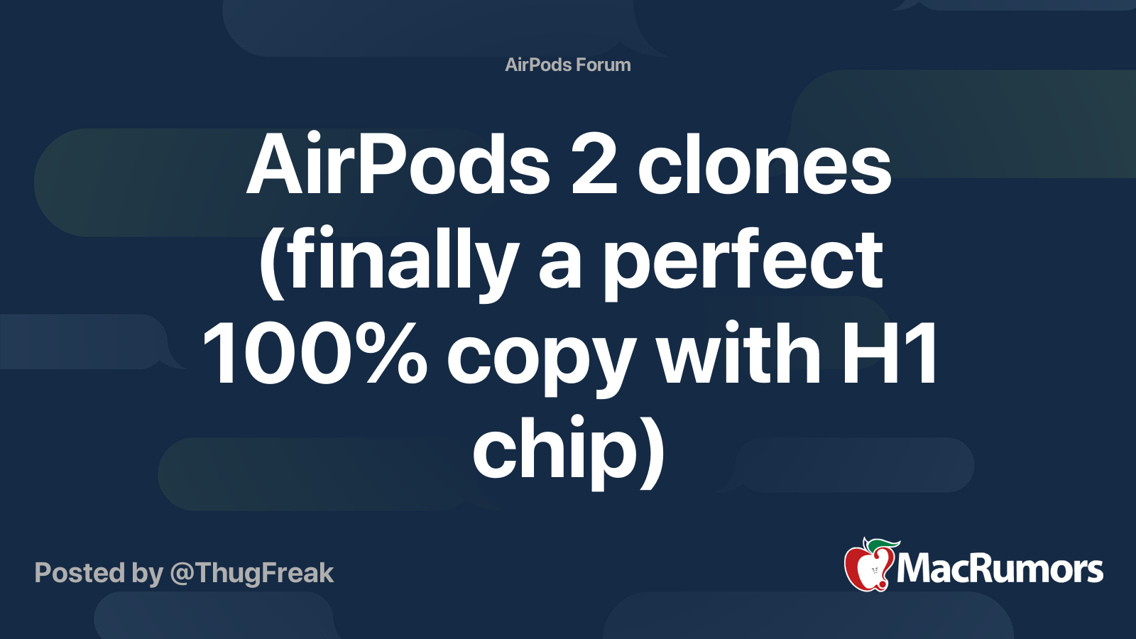 AirPods 2 clones a perfect 100% copy with chip) MacRumors Forums