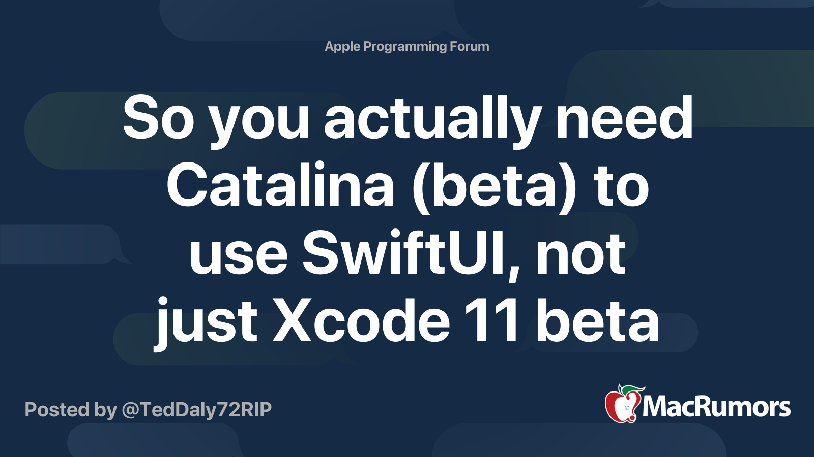 Xcode 11 Beta Download Link