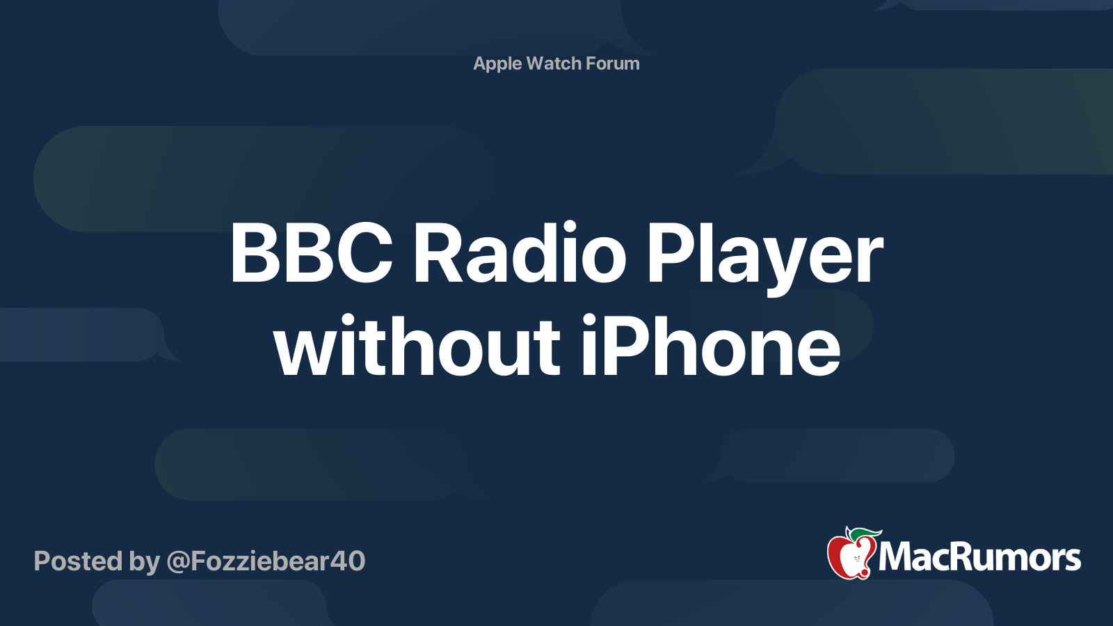 BBC Radio Player without iPhone MacRumors Forums