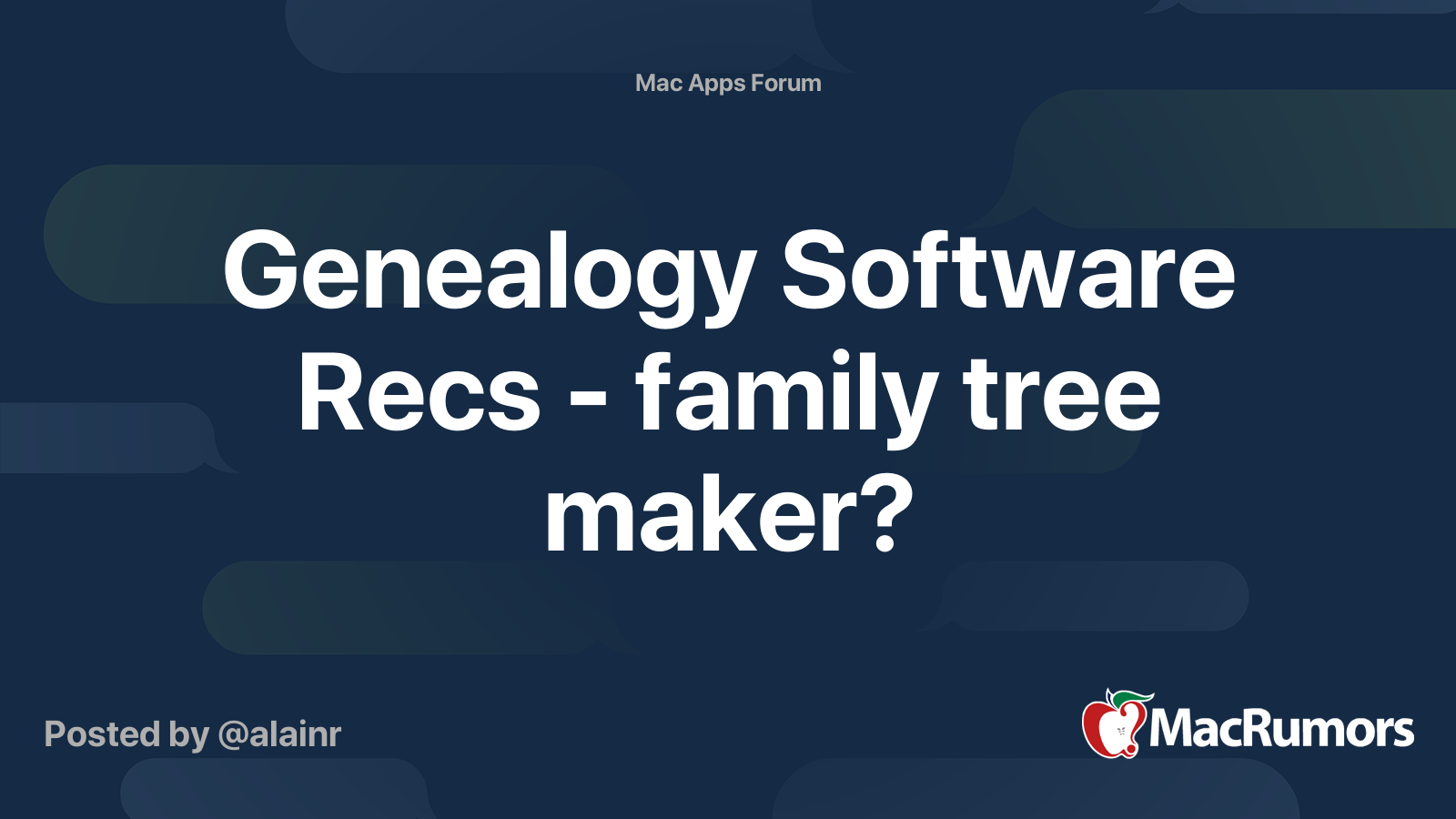 Genealogy software for mac users