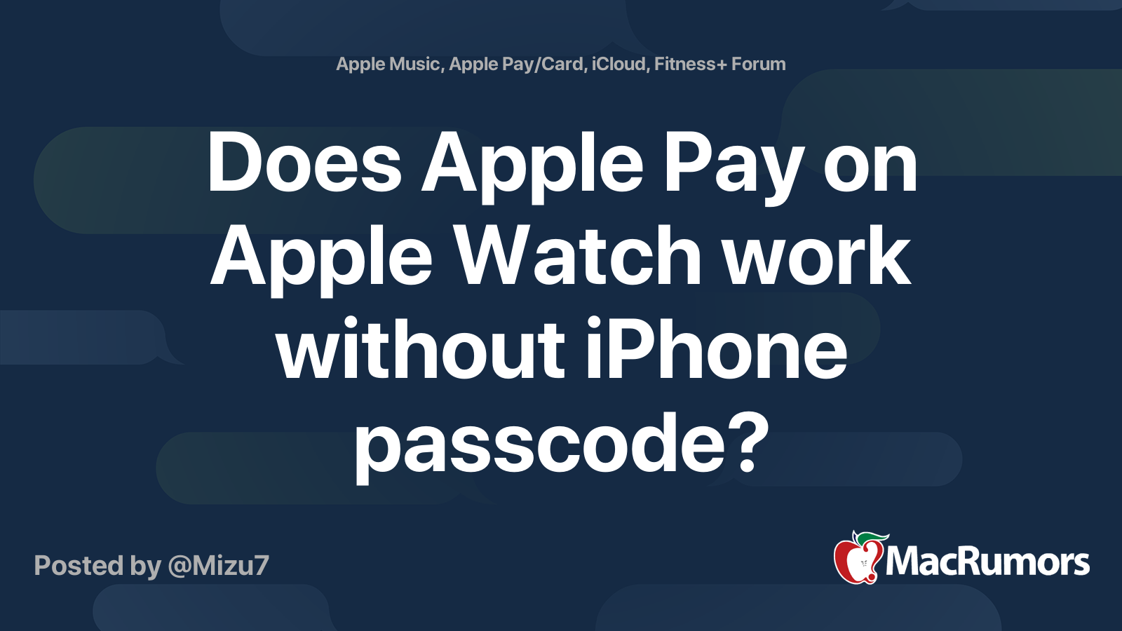 Apple pay 2025 watch without iphone