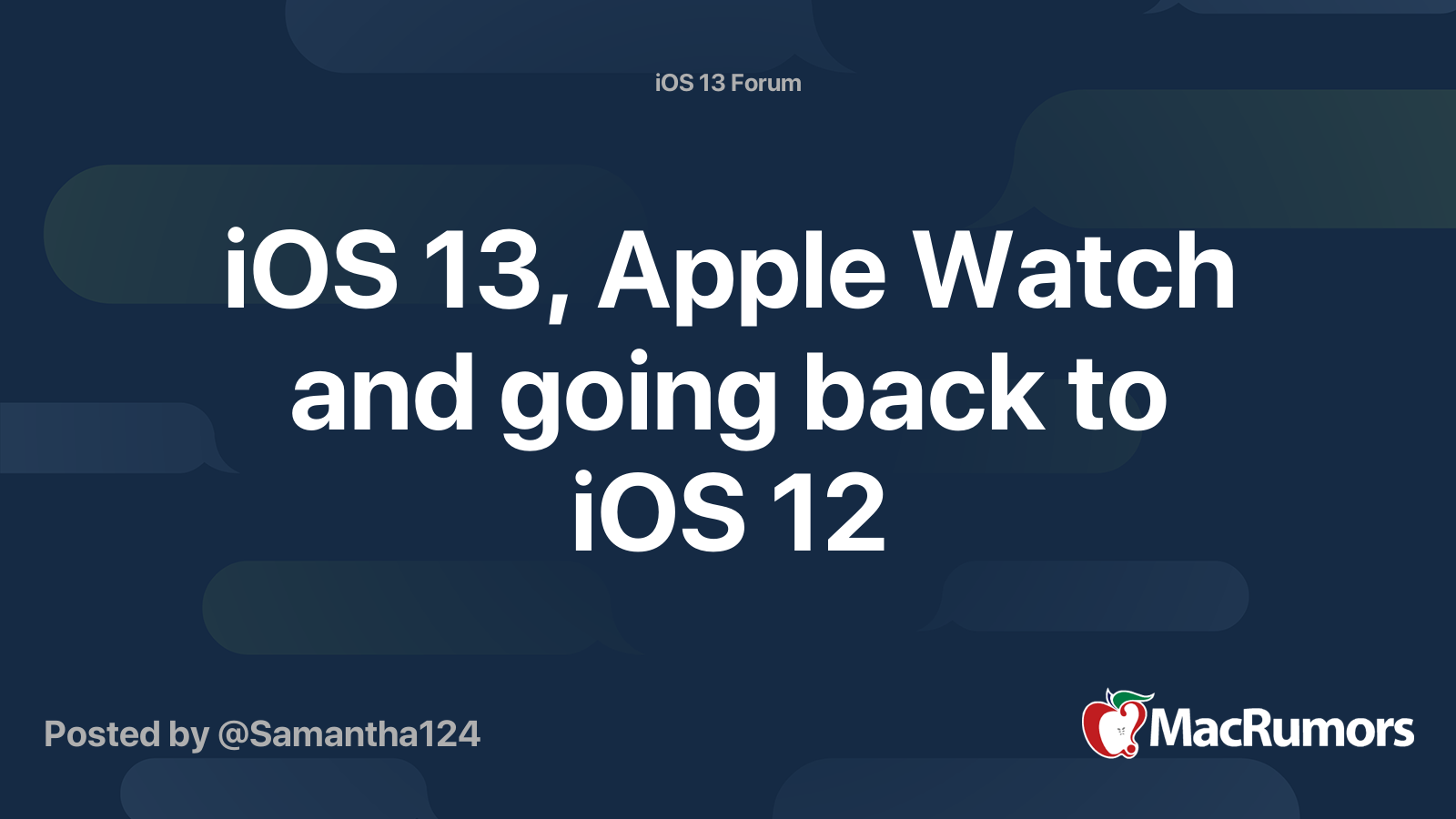 ios 13 apple watch