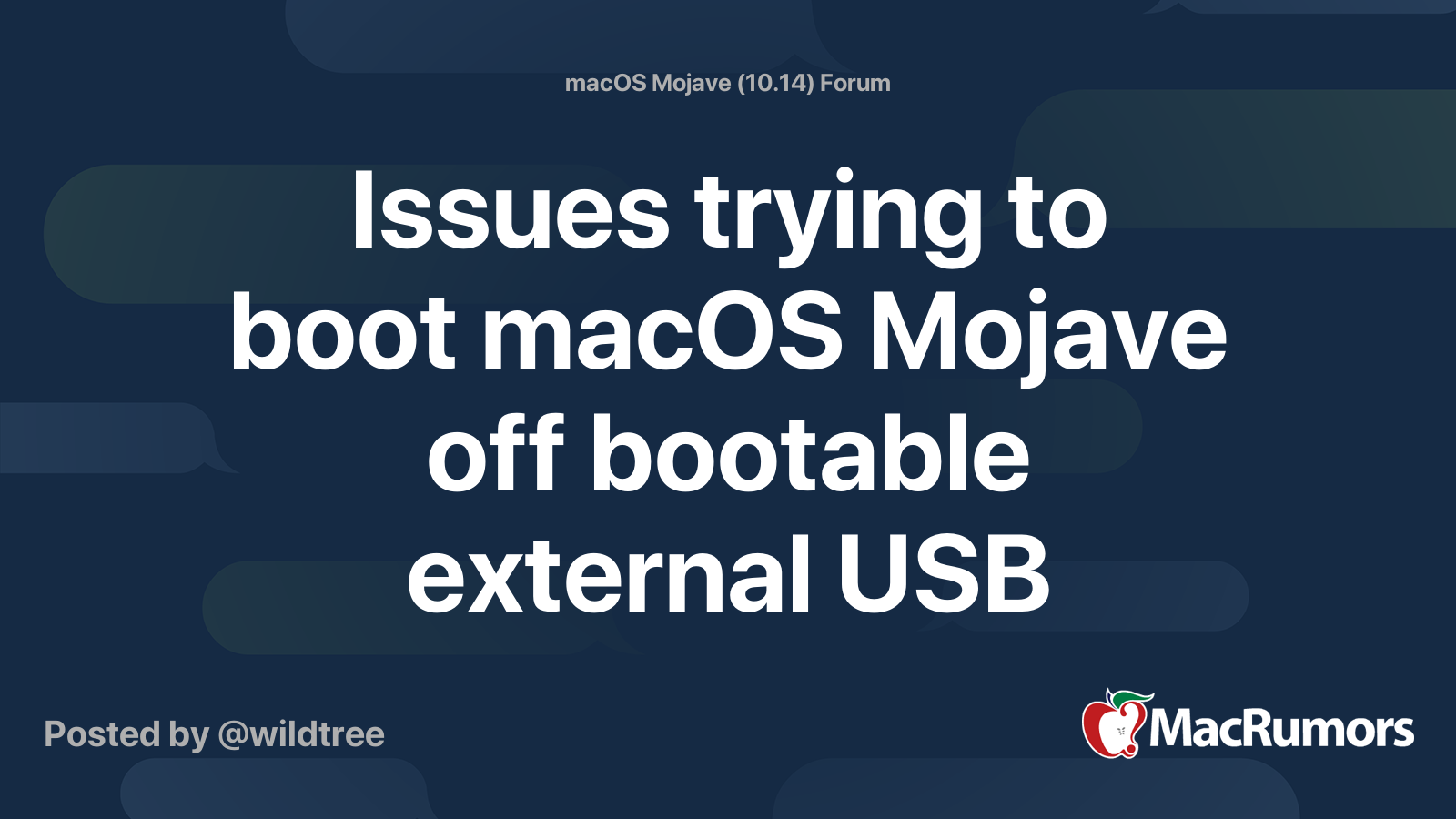 Bootable mojave usb