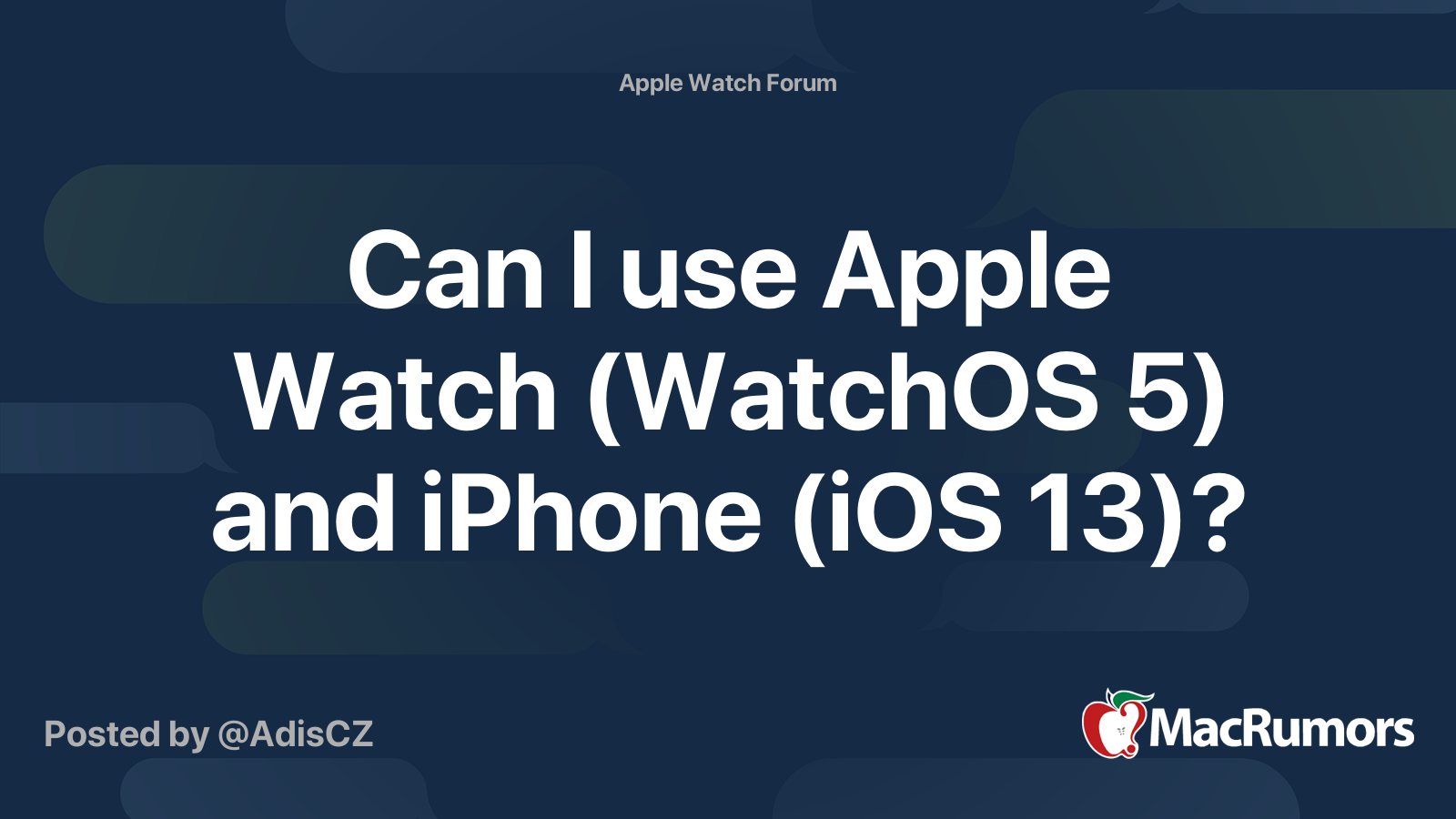 Ios best sale 13 watchos