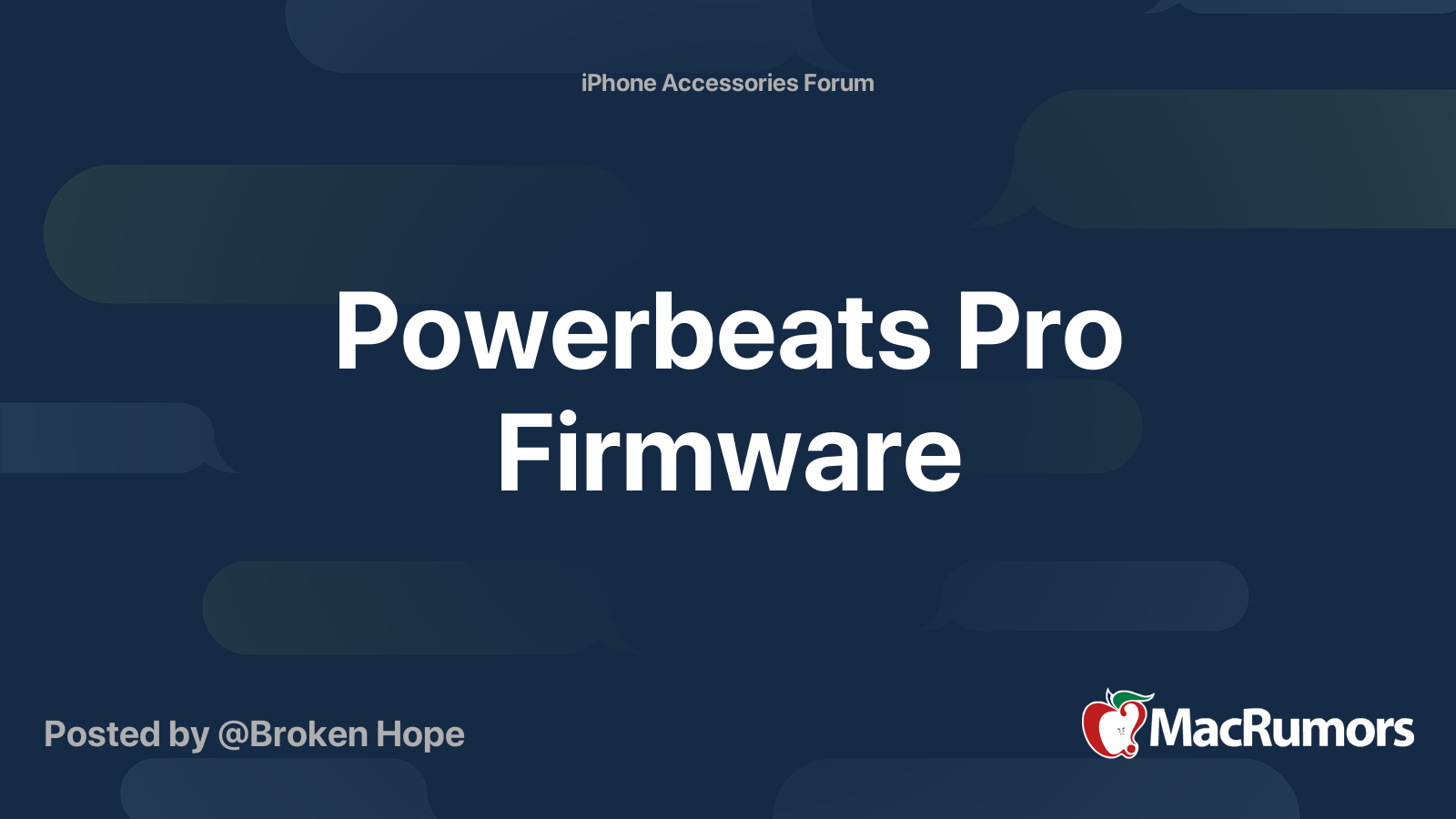 Powerbeats Pro Firmware MacRumors Forums