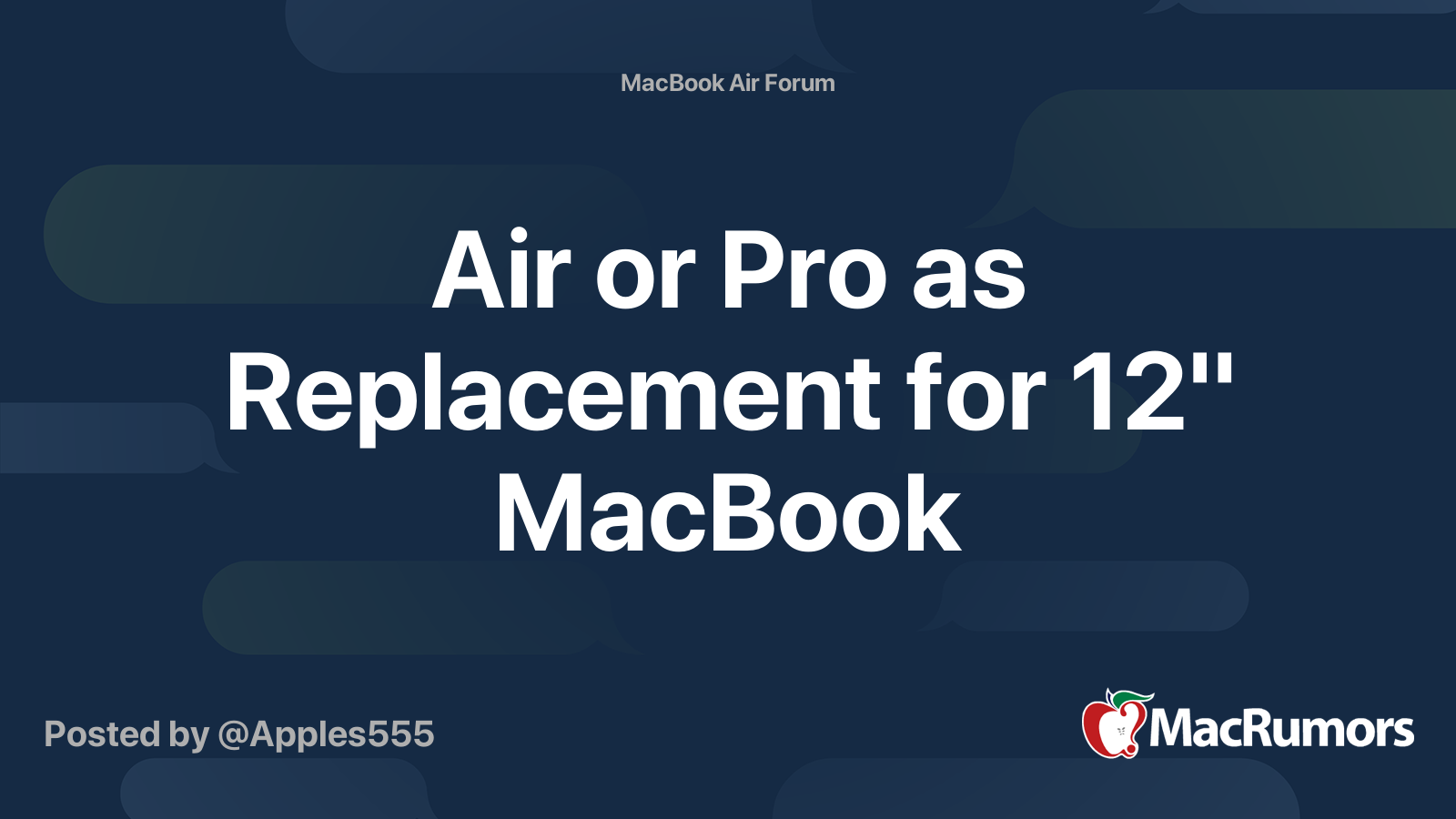 Air or Pro as Replacement for 12