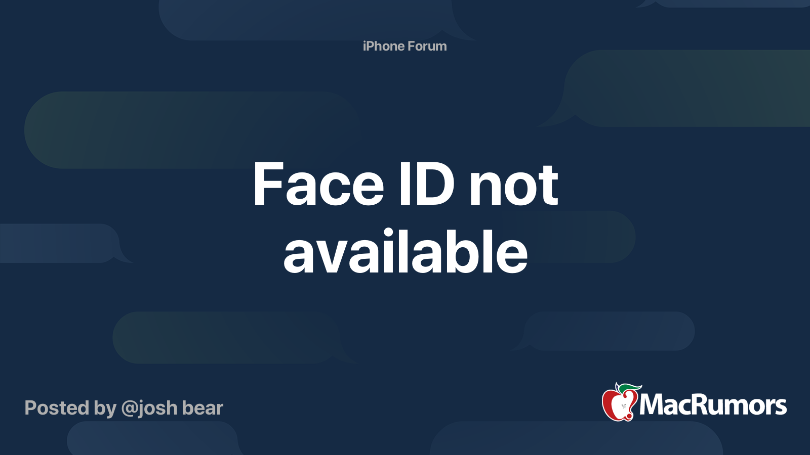 face id není k dispozici