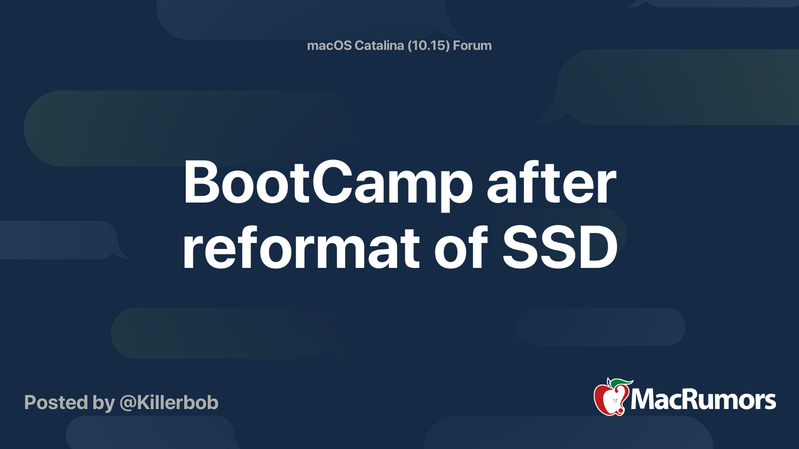 Перенос bootcamp на ssd