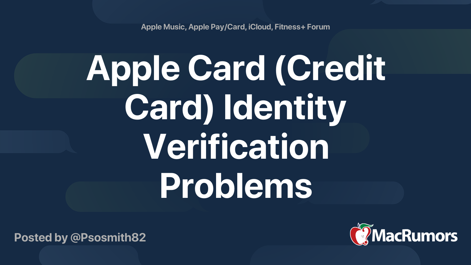 apple card credit card identity verification problems