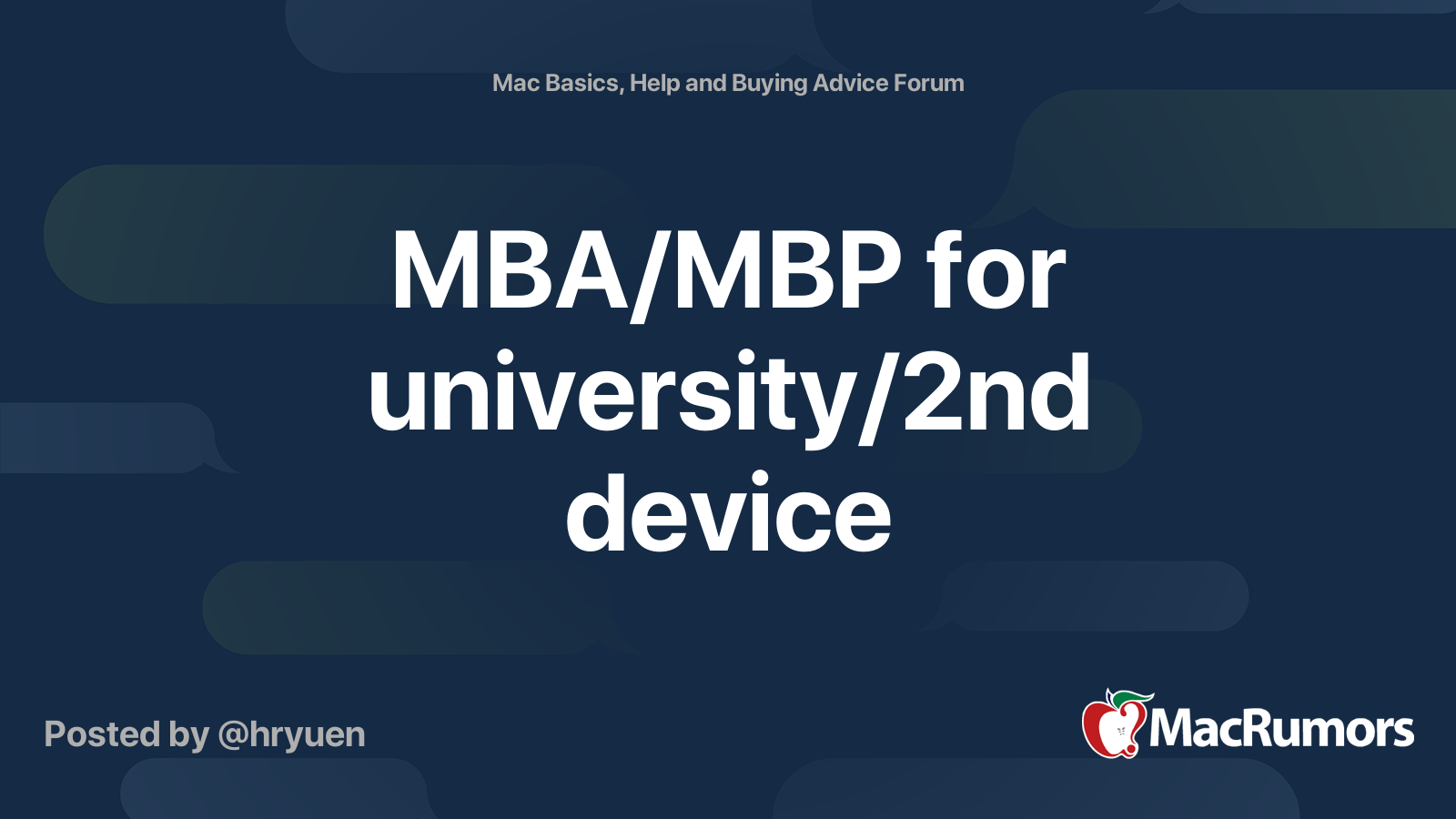 mba-mbp-for-university-2nd-device-macrumors-forums