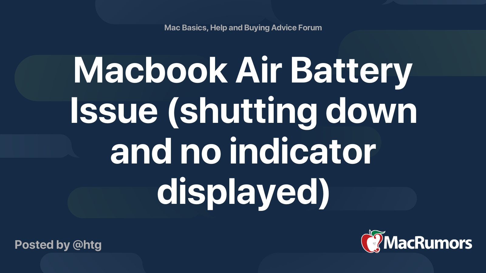Macbook Air Battery Issue shutting Down And No Indicator Displayed